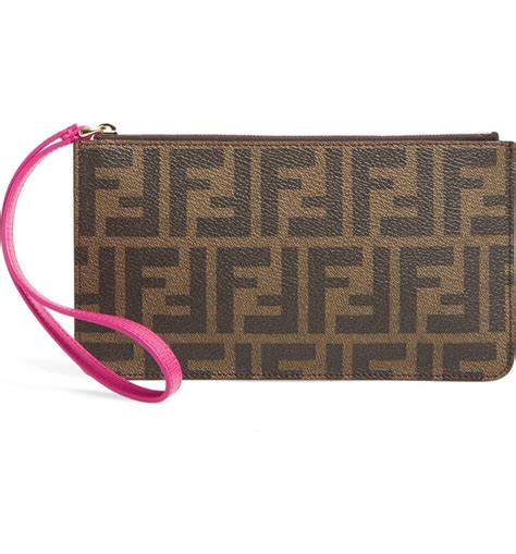 fendi zucca wristlet|Fendi baby accessories.